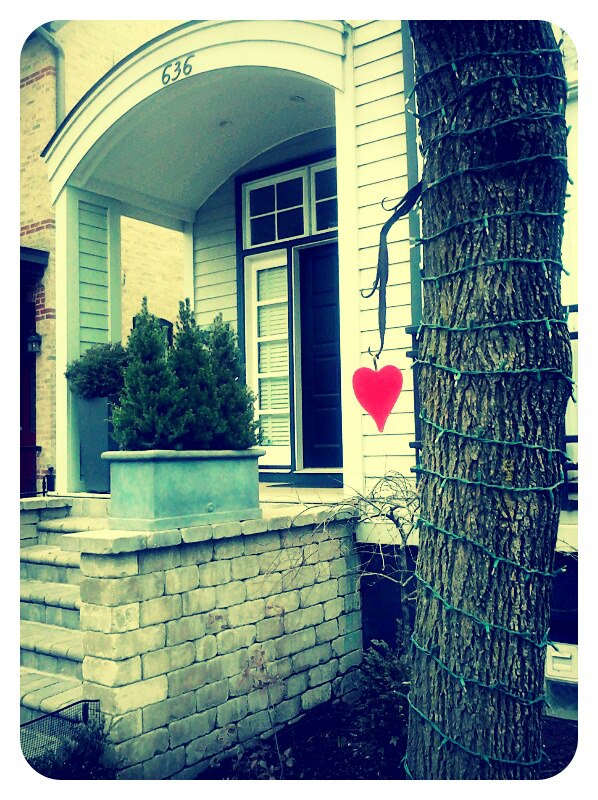 everyday beauty photo contest: red heart house
