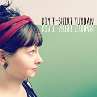 DIY: No-Sew T-Shirt Turban